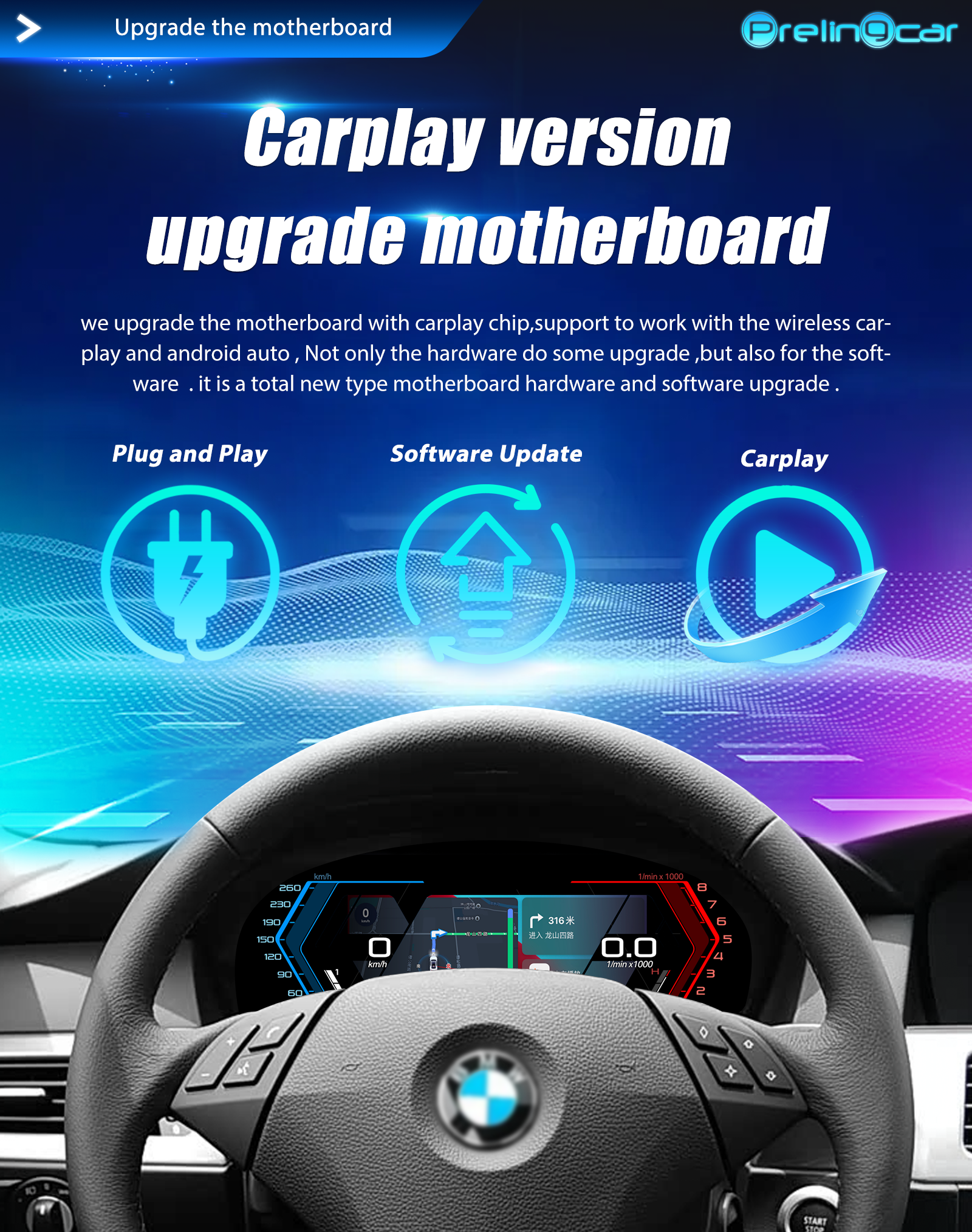 12.3 Inch Digitale Dashboard For Z4-E89 2009-2016 Years Auto Lcd Paneel Snelheidsmeter Virtuele Cockpit Voor