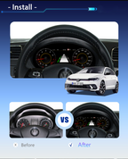 10.25 inch  LCD Dashboard Digital Cluster For VW EOS 2003-2008 Virtual Cockpit Speedometer Instrument Panel