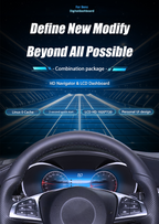 Digital Dashboard For Benz C GLC W205 W253 2015-2018 Years Android player Radio Instrument Panel Virtuele Cockpit Speedometer