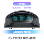 10.25 inch  LCD Dashboard Digital Cluster For VW EOS 2003-2008 Virtual Cockpit Speedometer Instrument Panel