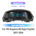 12.3 inch LCD Dashboard Digital Cluster For VW Magotan B8 Right Peptide 2017-2024 Virtual Cockpit Speedometer Instrument Panel