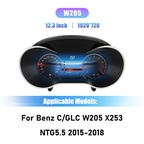 Digital Dashboard For Benz C GLC W205 W253 2015-2018 Years Android player Radio Instrument Panel Virtuele Cockpit Speedometer