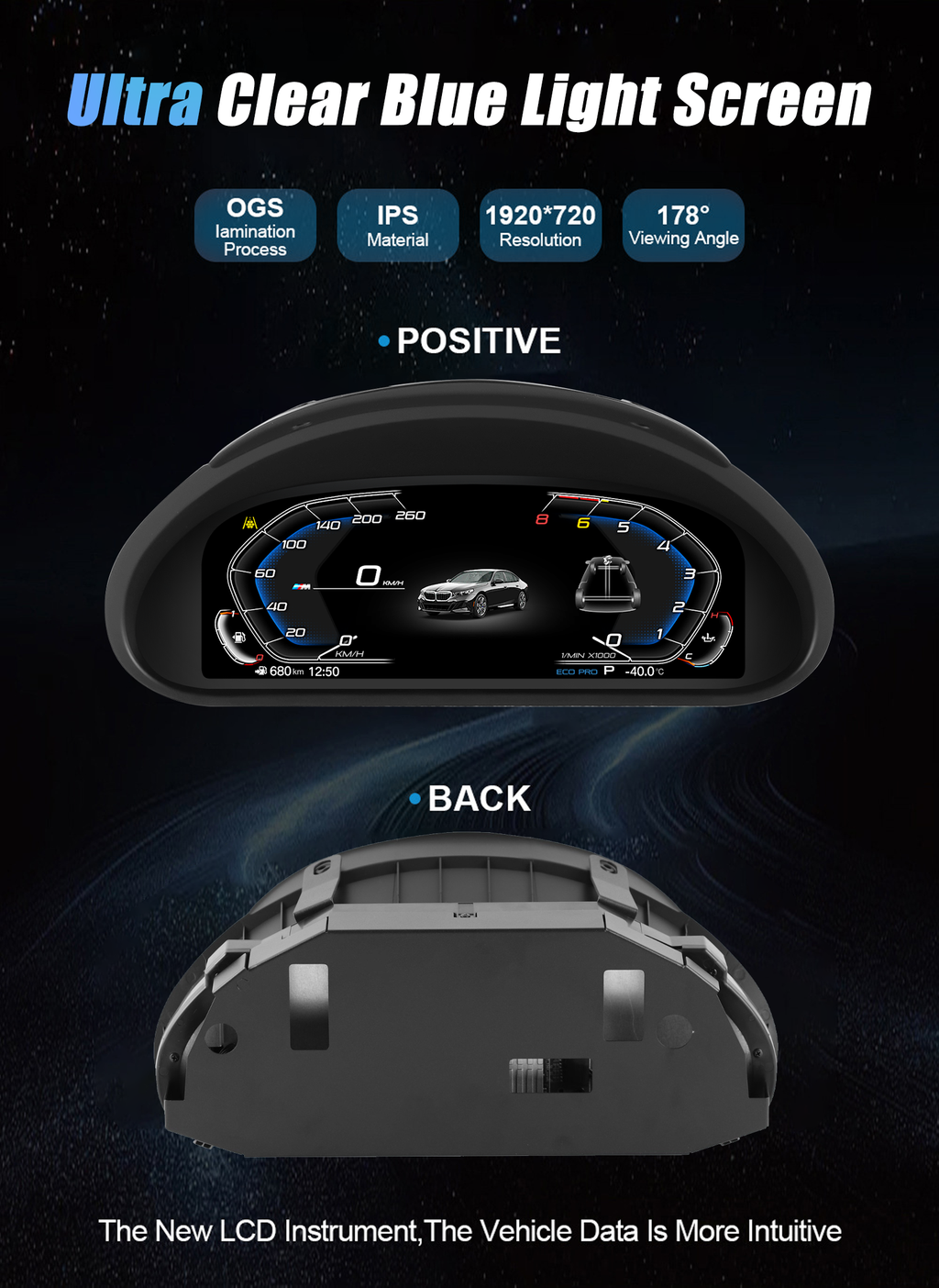 11'' Navidigital Dashboard for BWM F20 F22 F52 2013-2019 Years Car LCD Panel Speedometer Virtual Cockpit