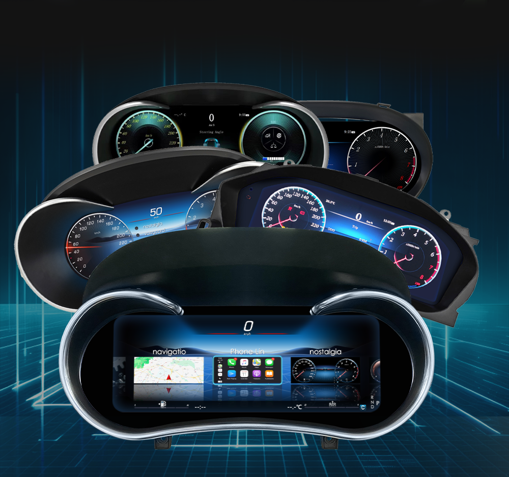 Digital Dashboard For Benz C GLC W205 W253 2015-2018 Years Android player Radio Instrument Panel Virtuele Cockpit Speedometer