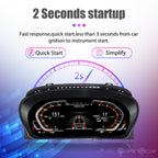 12.3 inch LCD Dashboard Digital Cluster For For 5 series GT-FO7 5 series F10/F11/F18 6 series FO6/F12/F13 7 series FO1/F02/F03 Virtual Cockpit Speedometer Instrument Panel
