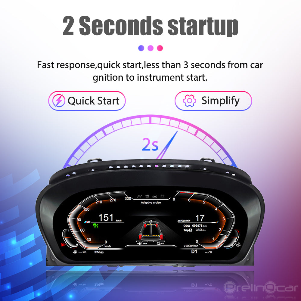 12.3 Inch Digitale Dashboard For Z4-E89 2009-2016 Years Auto Lcd Paneel Snelheidsmeter Virtuele Cockpit Voor