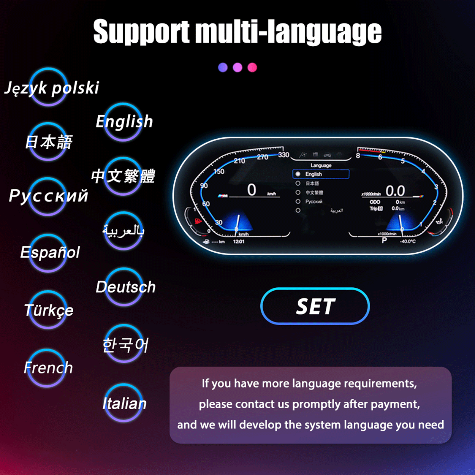 11'' Navidigital Dashboard for BWM F20 F22 F52 2013-2019 Years Car LCD Panel Speedometer Virtual Cockpit