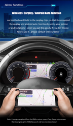 10.25 inch LCD Dashboard Digital Cluster For Audi A3 8P 2008-2013 PQ platform Virtual Cockpit Speedometer Instrument Panel